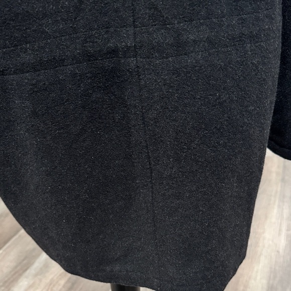 Elegant Black Men's Pea Coat - Picture 3 of 16